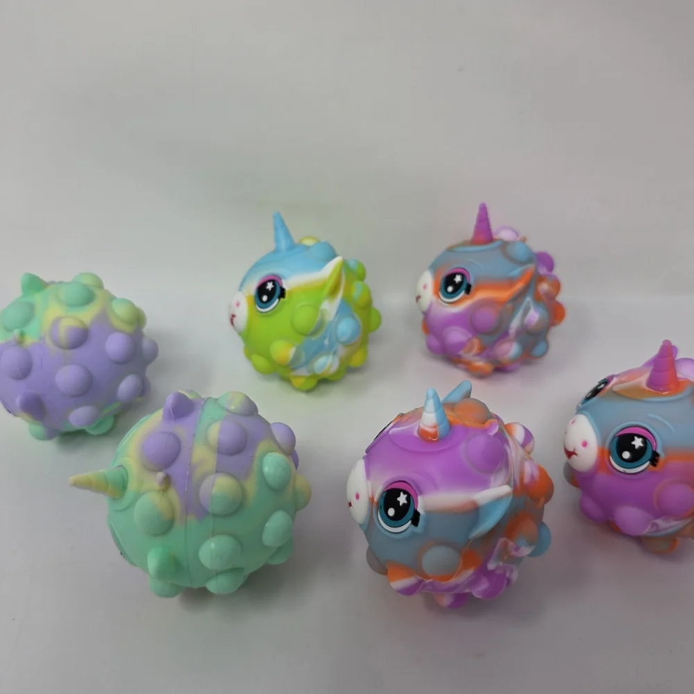 Unicorn Squishy Fidget Toys Set of 6